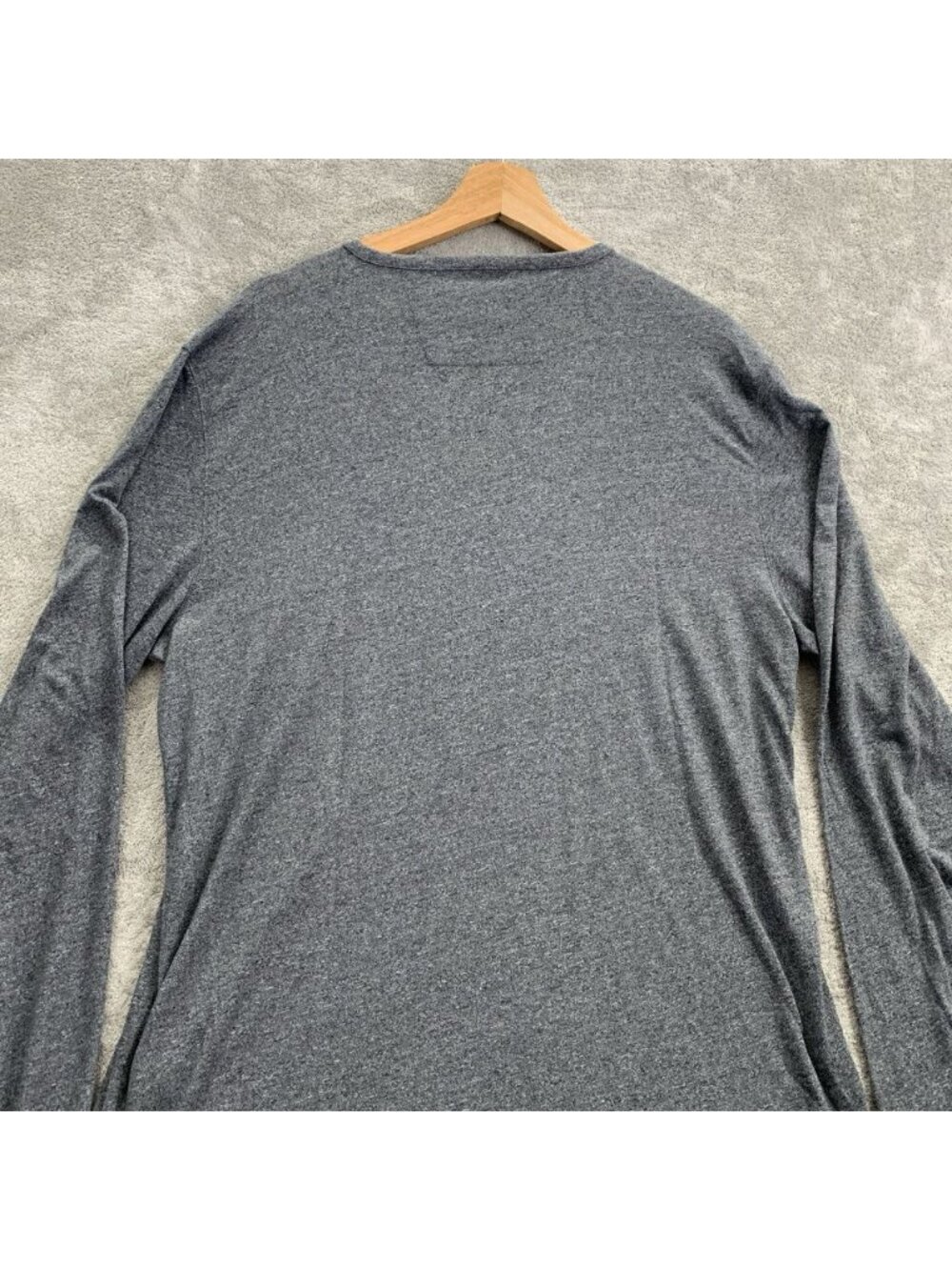 John Varvatos Star USA Shirt Mens XL 4 Button Henley Logo Long Sleeve Preppy - Picture 8 of 8